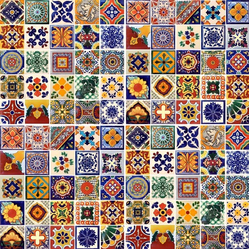 100 4x4 mexican tiles ceramic - 4x4,